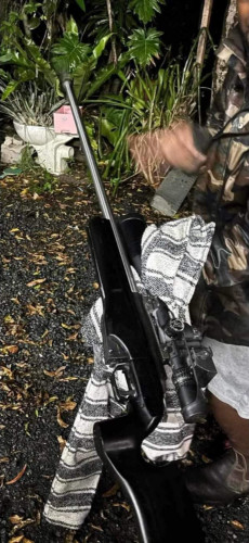 possible Finnish Sako TRG-42 bolt-action sniper rifle