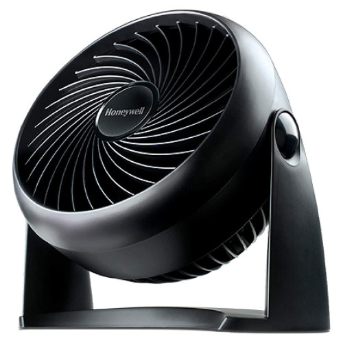 A black Honeywell TurboForce Power fan.