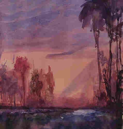 Sunset 
Watercolor 
Detail 40*30cm
Cotton paper 
