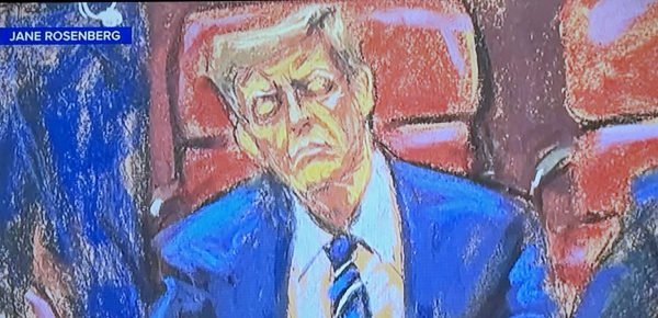 Trump ASLEEP. During his CRIMINAL trial.