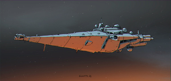 Spaceship drawing