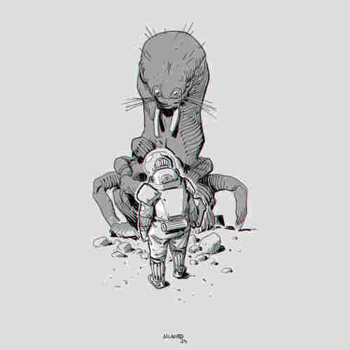 Alien drawing