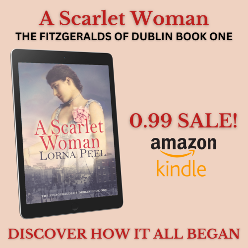 In 19th-century Dublin, a disillusioned doctor and a fallen woman cross paths, sparking a forbidden love that defies society's judgments.

A Scarlet Woman: The Fitzgeralds of Dublin Book One is 0.99 on Kindle until Monday.
