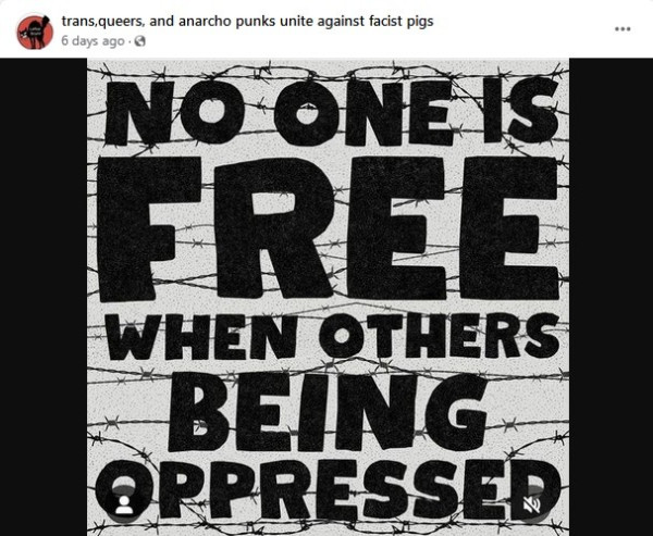 No one is Free when others being oppressed.