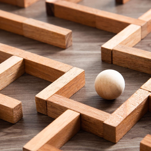 Image of a ball in a maze