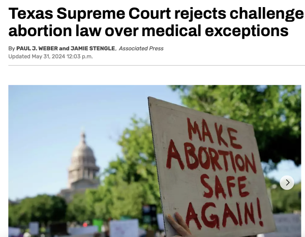 Headline Texas Supreme Court rejects challenge to state's abortion law over medical exceptions

I don't know a single immigrant from an oppressive country, like myself, who supports the far right or the far left. Only people who grew up with immense privilege. Interesting, that. Also interesting that most of their rights aren't chiseled away each cycle. 