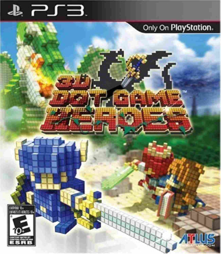 The PS3 cover art for 3D Dot Heroes.