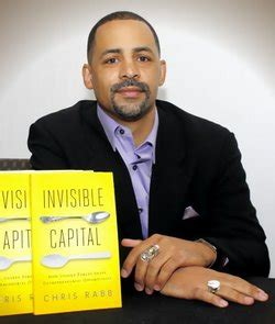 my friend Chris Rabb with his book, Invisible Capital