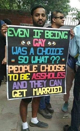EVEN IF BEING GAY >* WAS A CHOICE - SO WHAT ?? - PEOPLE CHOOSE TO BE ASSHOLES AND THEY CAN GET MARRIED