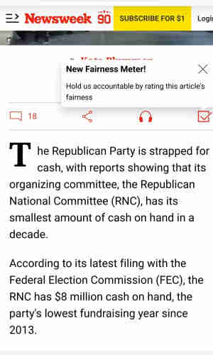 Article saying RNC strapped for cash. Less than 10 million on hand