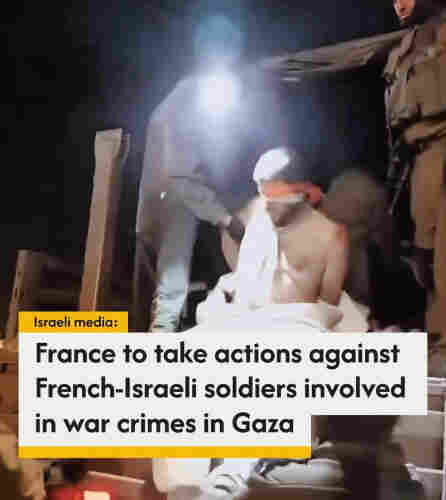 France is supposedly planing to prosecute french Israeli soldiers