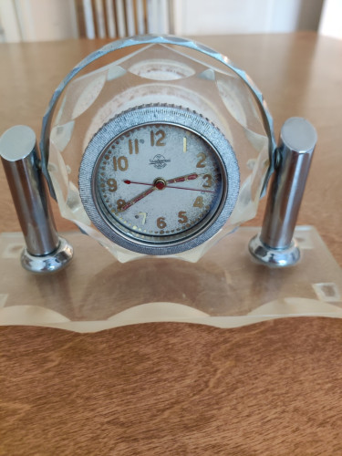 Soviet table clock from around 1940's or 50's