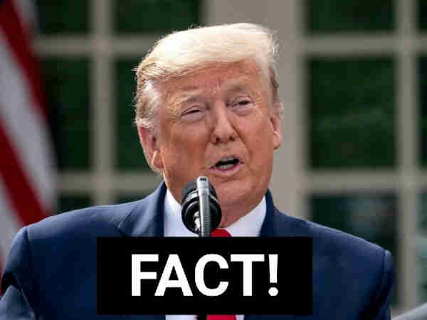Donald Trump shouting "FACT!"