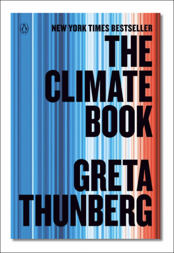 Front cover of a New York Times bestseller: The Climate Book by Greta Thunberg