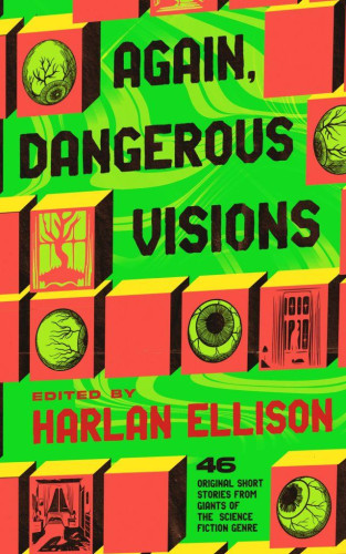 Again, Dangerous Visions is the classic companion to the most essential science fiction anthology ever published, and includes forty‑six original stories edited and with introductions by Harlan Ellison, featuring John Heidenry, Ross Rocklynne, Ursula K. Le Guin, Andrew J. Offutt, Gene Wolfe, Ray Nelson, Ray Bradbury, Chad Oliver, Edward Bryant, Kate Wilhelm, James B. Hemesath, Joanna Russ, Kurt Vonnegut, T. L. Sherred, K. M. O’Donnell (Barry N. Malzberg), H. H. Hollis, Bernard Wolfe, David Gerrold, Piers Anthony, Lee Hoffman, Gahan Wilson, Joan Bernott, Gregory Benford, Evelyn Lief, James Sallis, Josephine Saxton, Ken McCullough, David Kerr, Burt K. Filer, Richard Hill, Leonard Tushnet, Ben Bova, Dean Koontz, James Blish and Judith Ann Lawrence, A. Parra (y Figueredo), Thomas M. Disch, Richard A. Lupoff, M. John Harrison, Robin Scott, Andrew Weiner, Terry Carr, and James Tiptree Jr.