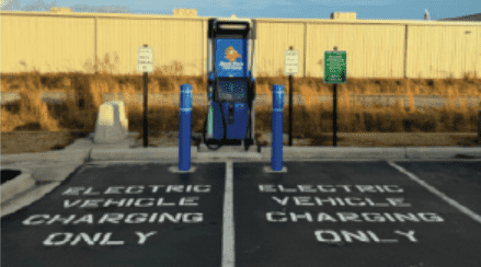 A company in North Carolina has installed their first EV charging station.