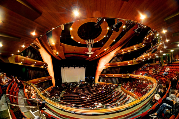 The Ellie Caulkins Opera House, Denver. Hard to tell where the balcony seating ends and the lighting fixtures start.