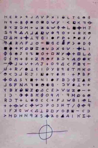 Image of the Zodiac Killer's 340-Character Cipher