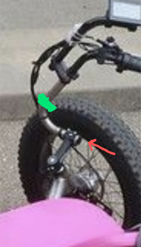 An edited screenshot to show mounting points for a possible fender