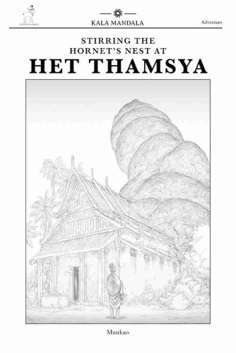 A cover of a TTRPG adventure module: Stirring the Hornet's Nest at Het Thamsya.
Cover shows a Southeast Asian temple with a giant wasp nest towering over it.