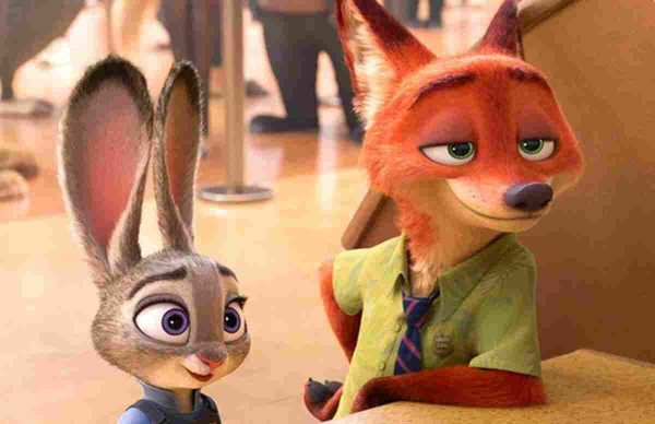Judy Hopps and Nick Wilde from Zootopia