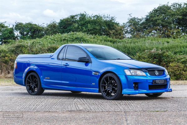 A holden SS-VE Ute. The front half looks like a normal hatchback car, the rear half looks like a pickup truck.