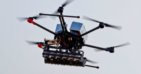 Israeli armed quadcopter